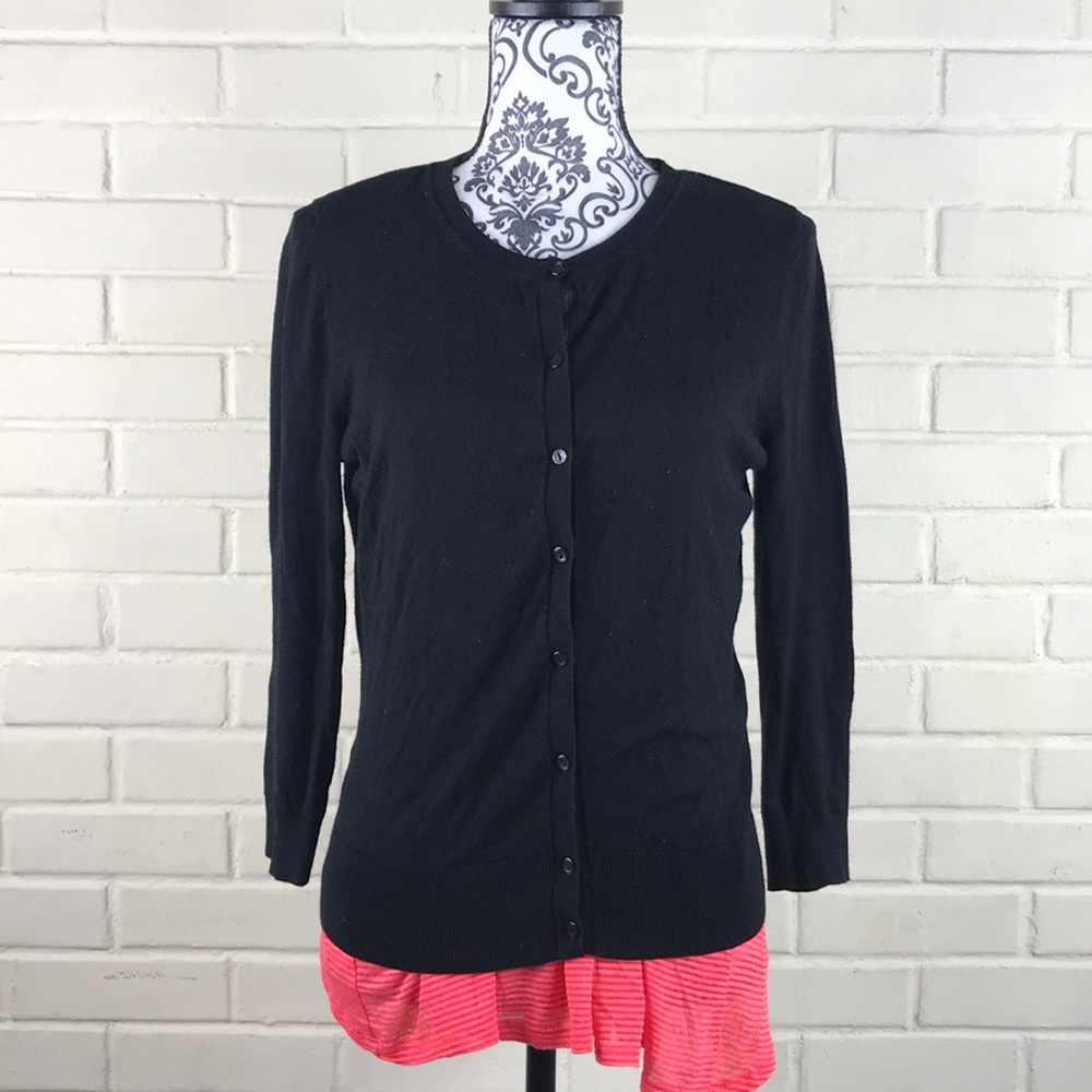 Halogen Black Button Down Cardigan. - image 2